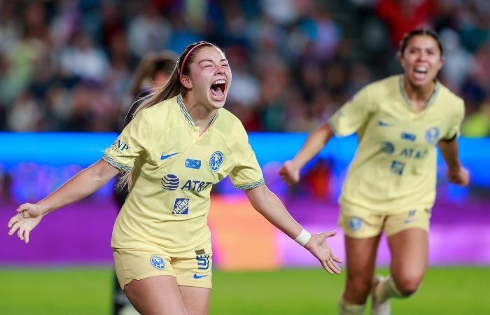 Katty Martínez celebrando su gol en la Final