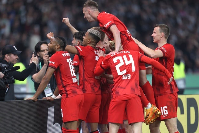 Leipzig celebra un gol