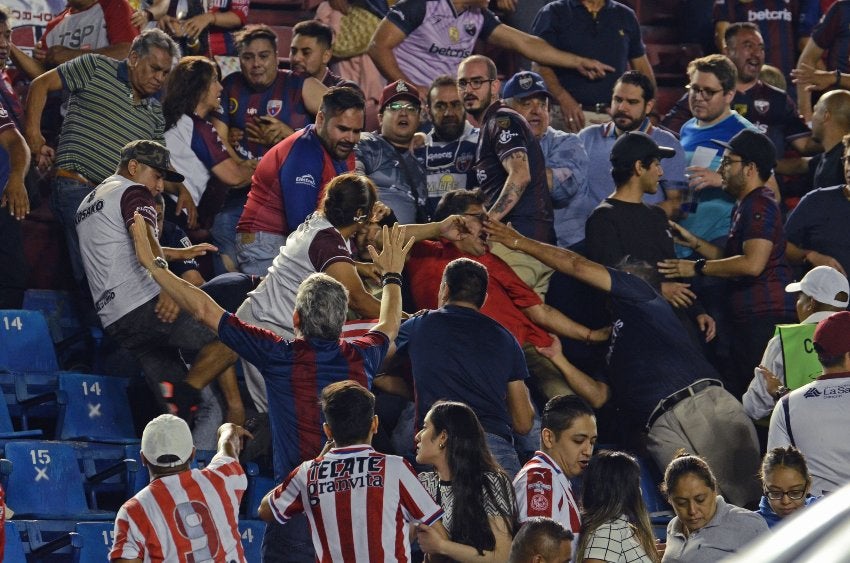 Conato de bronca en el Atlante vs Tapatío