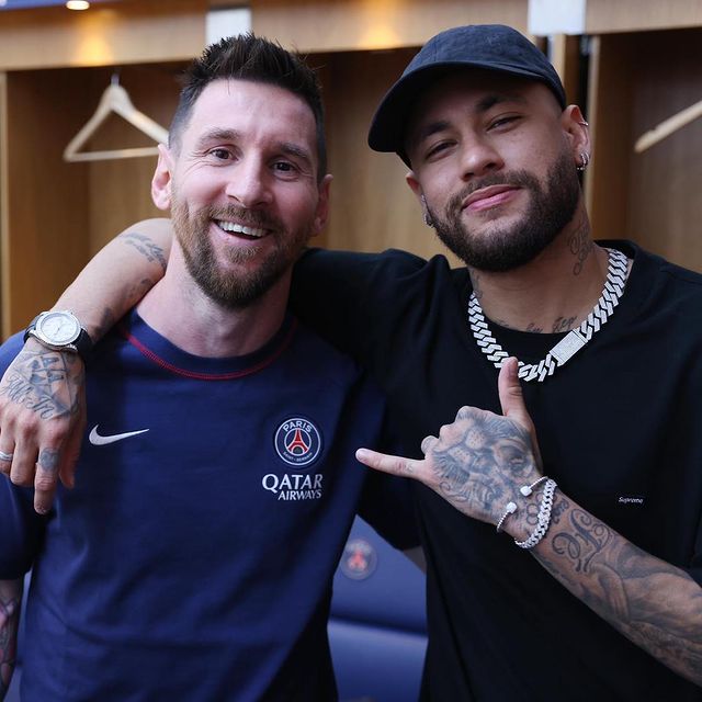 Neymar y Leo Messi