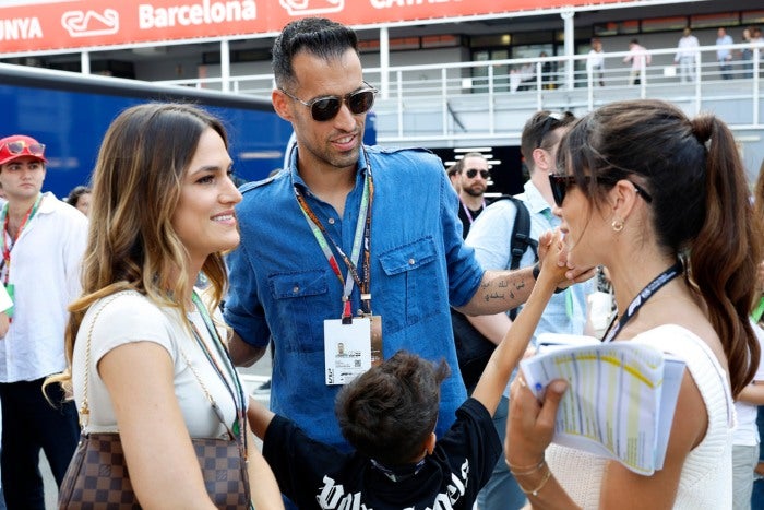 Sergio Busquets en el Gran Premio de España