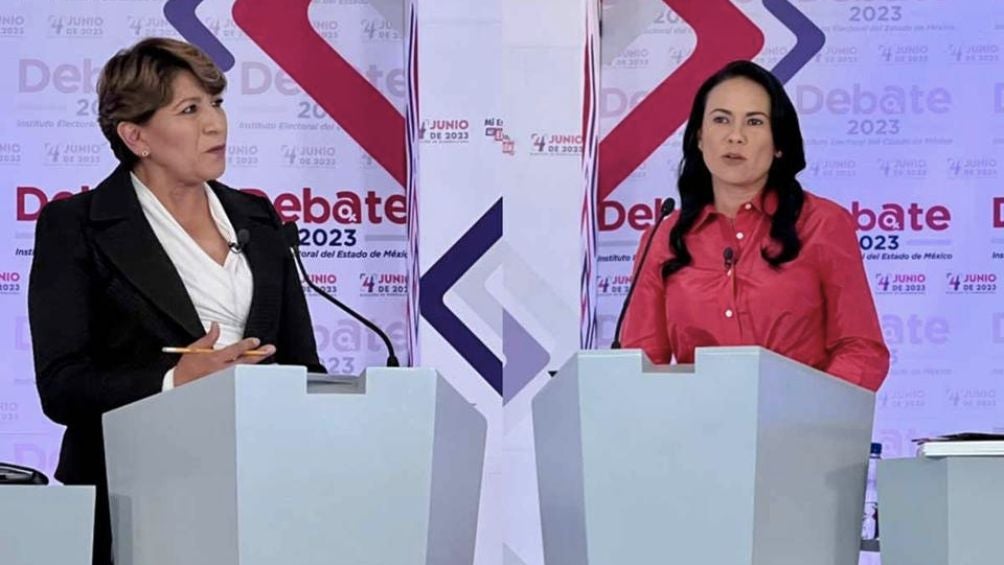 Las candidatas al EDOMEX durante el primer debate