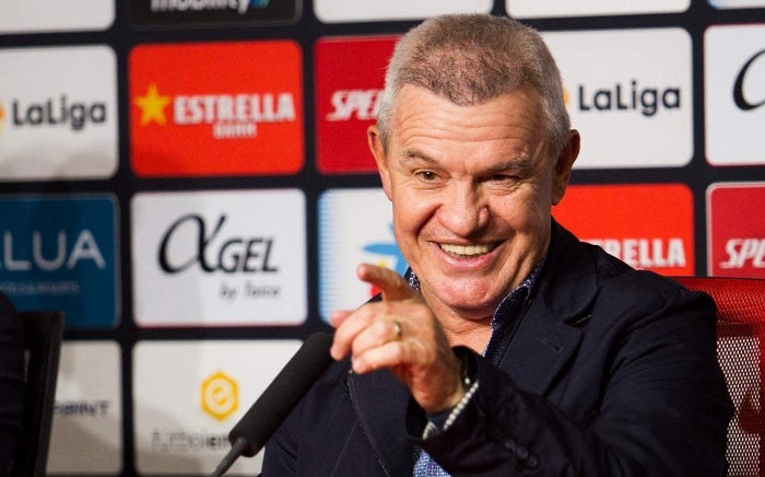 Javier Aguirre durante una conferencia de prensa