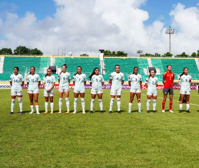 Once inicial del equipo en el partido contra Estados Unidos