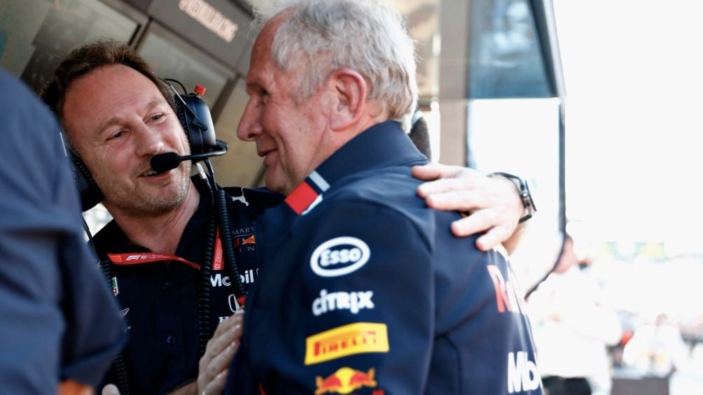 Horner junto a Helmut Marko