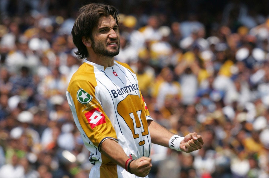 Kikín Fonseca en su etapa como jugador de Pumas