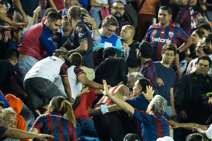 Conato de bronca en el Atlante vs Tapatío