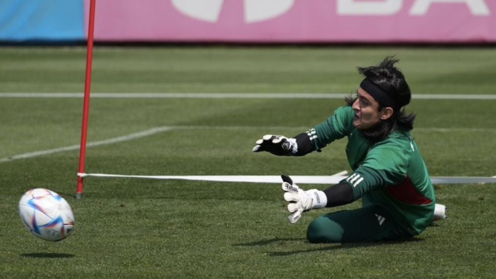 Carlos Acevedo durante una sesión de entrenamiento