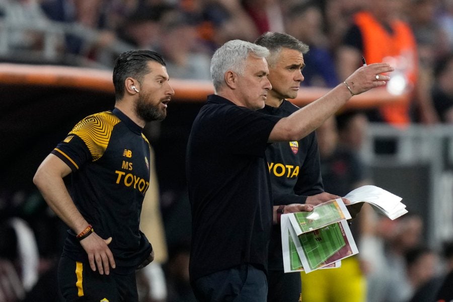 José Mourinho en la final de la Europa League