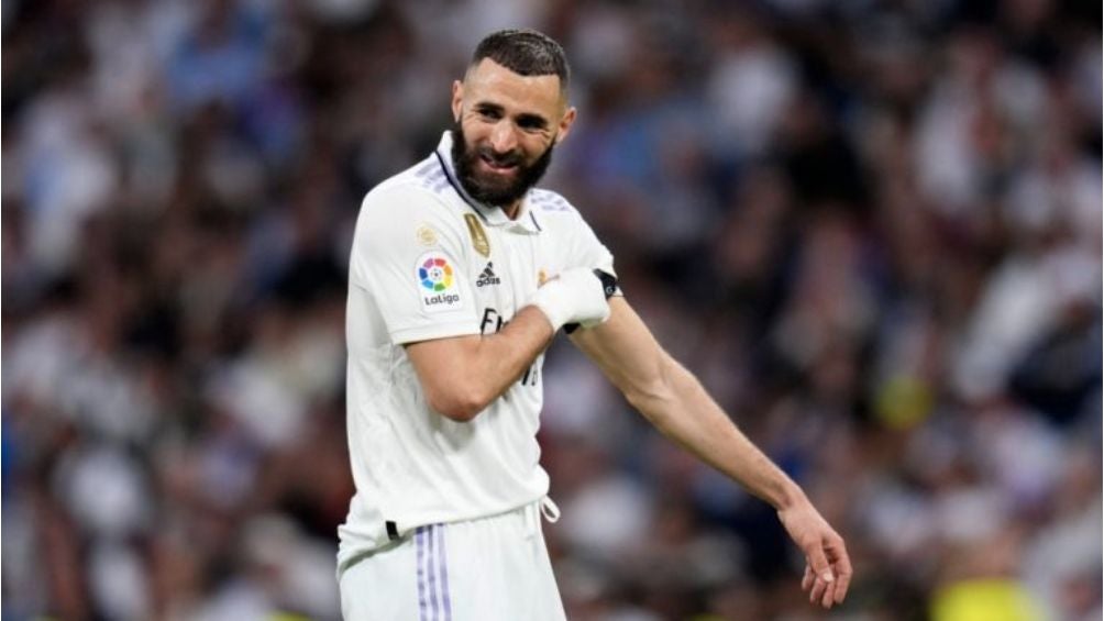 El delantero francés durante un juego con el Real Madrid