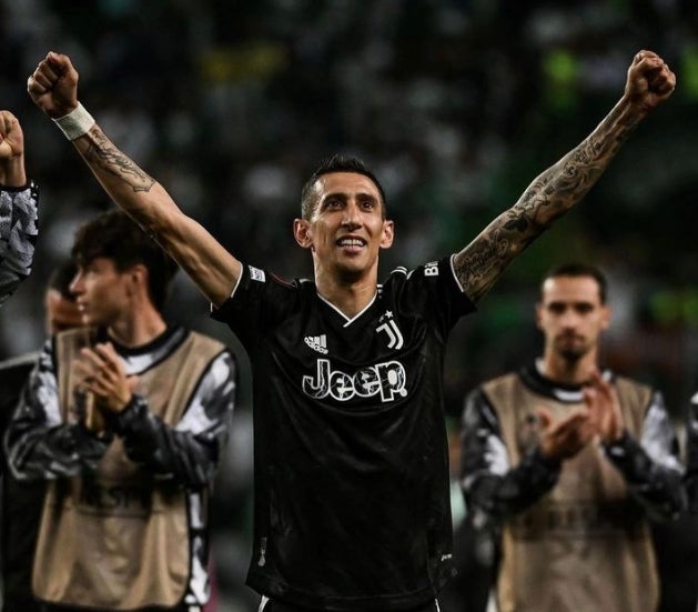 Di María festeja un gol