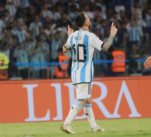 Leo Messi con Argentina