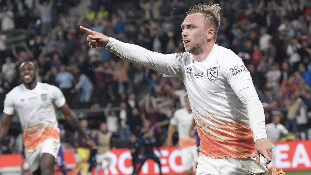 Bowen festeja el tanto que le dio el triunfo al West Ham