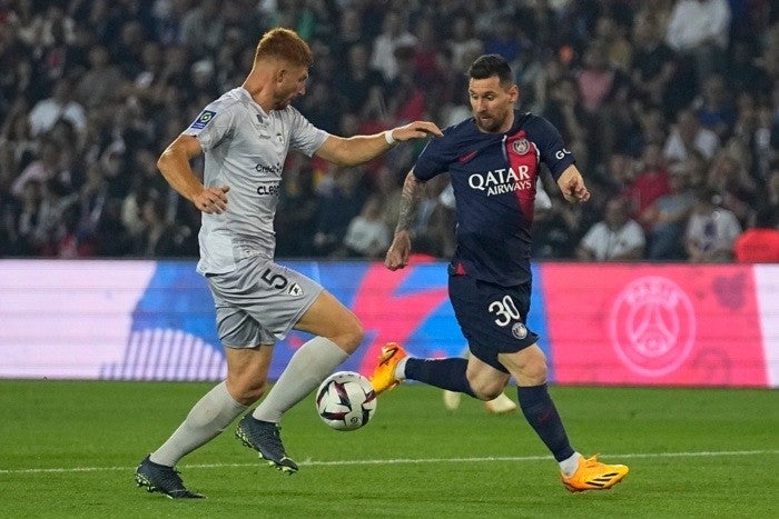 Lionel Messi en su último juego con el PSG