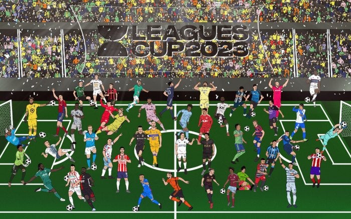 Foto animada ilustrativa de la Leagues Cup