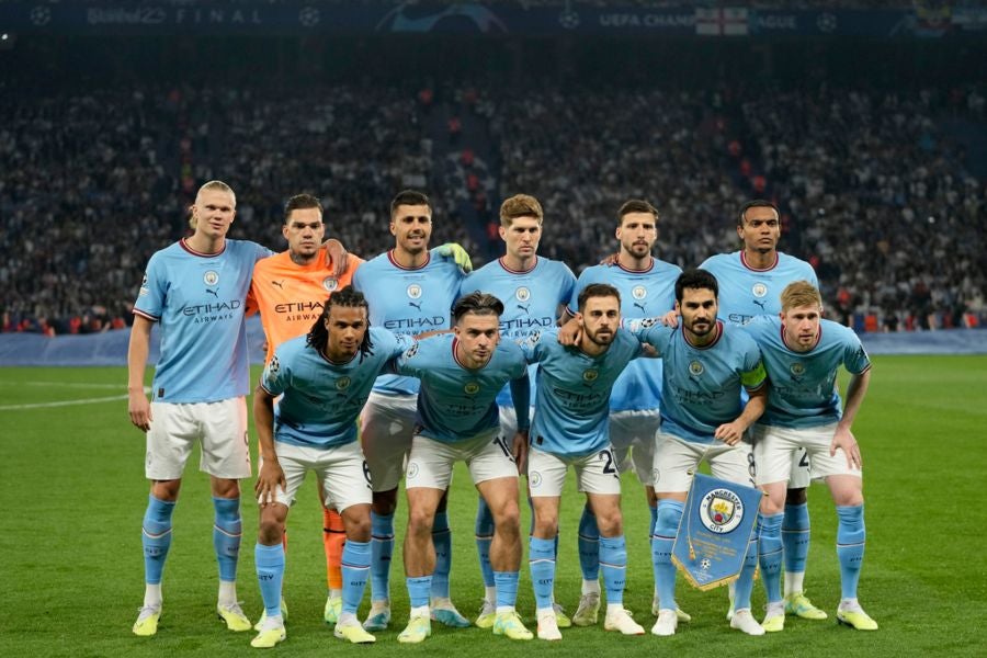 XI inicial del Manchester City en la Final