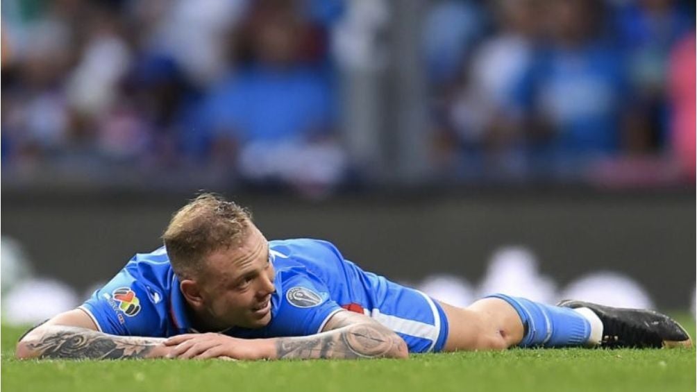 El argentino tras fallar una opción manifiesta de gol