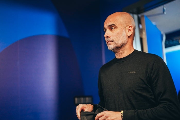 Pep Guardiola en la Final de la Champiosn