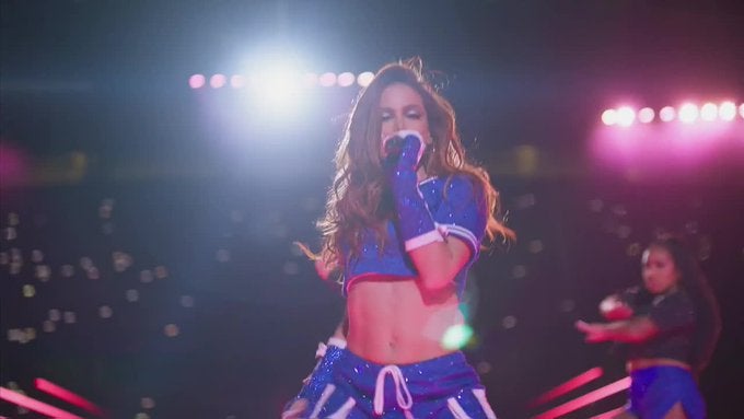 Anitta presente en la Final de la Champions