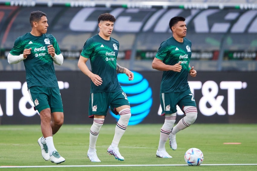 Jorge Sánchez en el juego ante Camerún