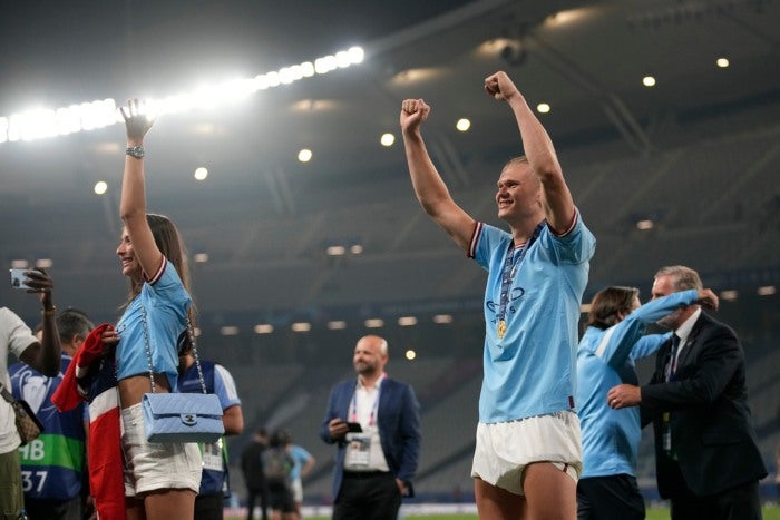 Haaland tras ganar la Champions con el City