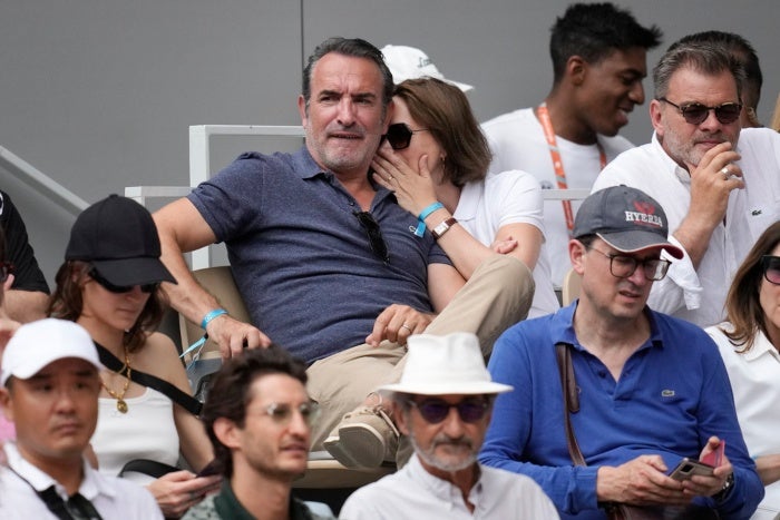 Jean Dujardin en Roland Garros