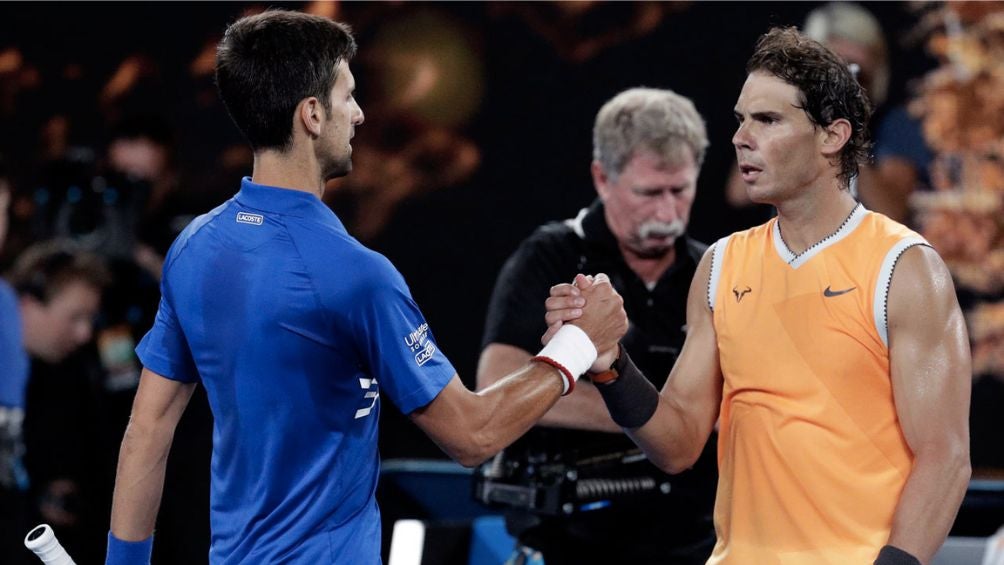 Nadal y Djokovic después de un partido 