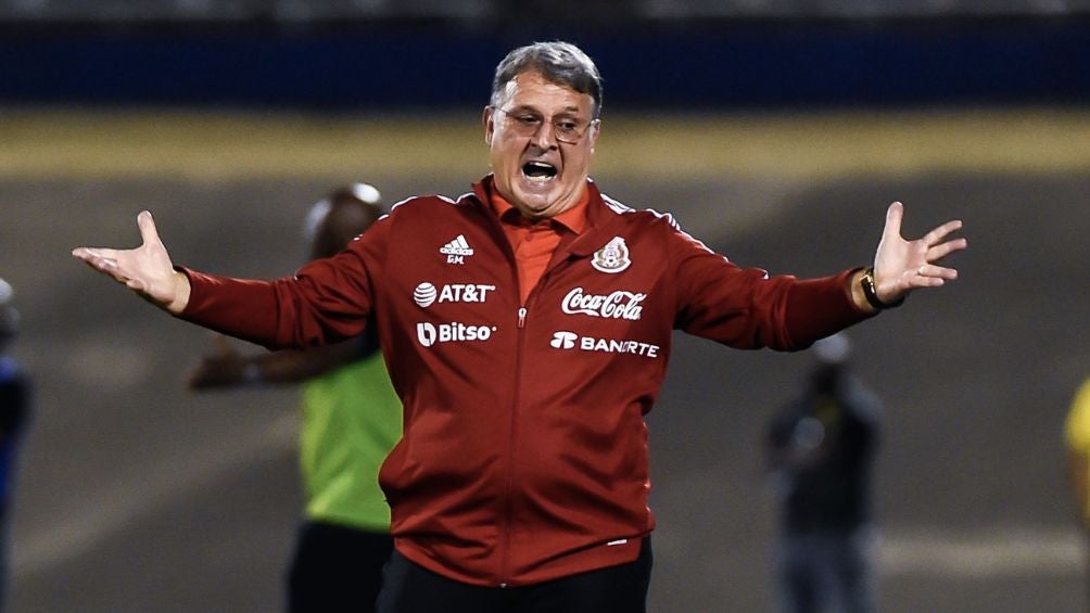 Martino durante un partido con el Tricolor