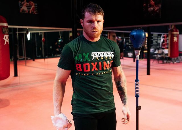 'Canelo' Álvarez entrenando