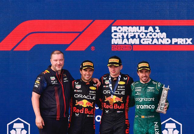 Podio del GP de Miami