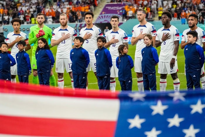 Antonee Robinson durante el Mundial de Qatar 2022