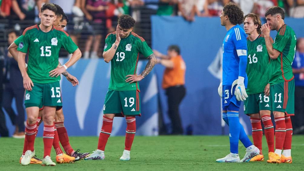 Jugadores de México en Semifinales ante EU en Nations League