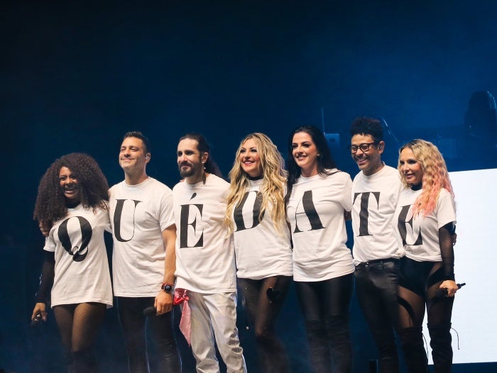 Integrantes de OV7 durante una presentación