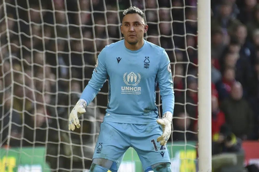 Keylor jugando para el Nottingham en la Premier League 