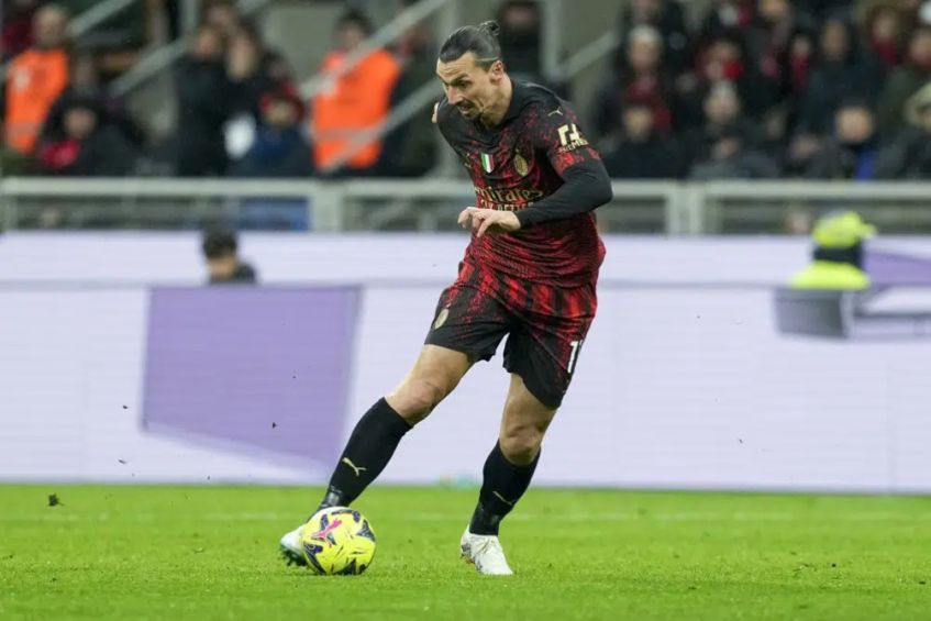 Zlatan Ibrahimovic jugando para el AC Milan