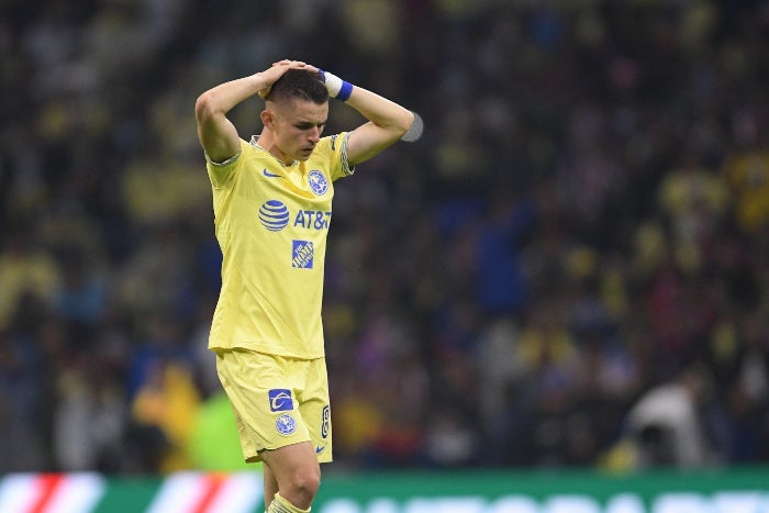 Álvaro Fidalgo durante la Semifinal de Vuelta contra Chivas