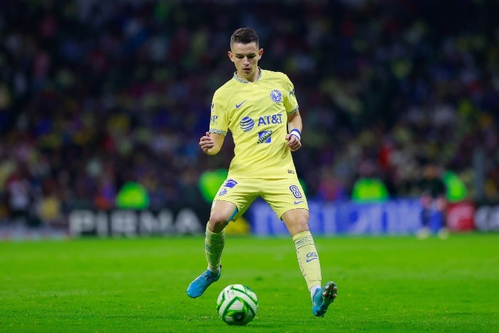 Álvaro Fidalgo durante la Semifinal de Vuelta contra Chivas