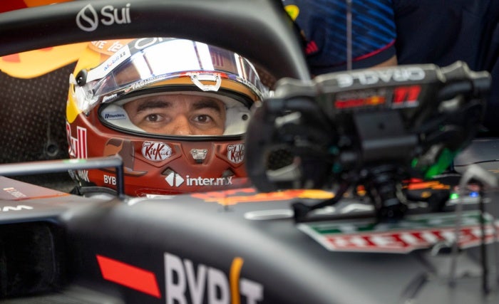 'Checo' Pérez durante la P3 del GP de Canadá