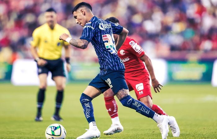 Leo Suárez en el América vs Toluca en EU