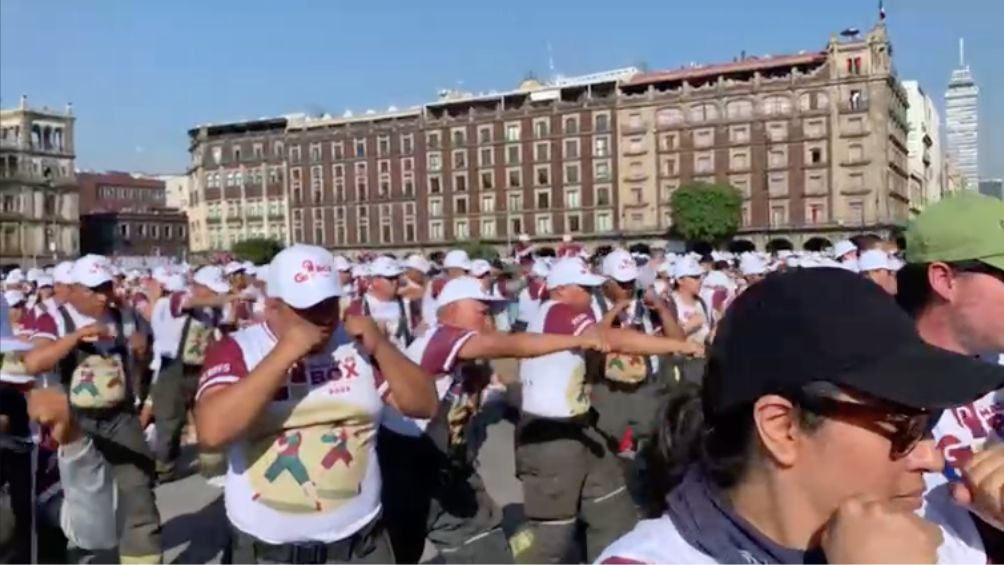 La gente se dio cita para la clase masiva