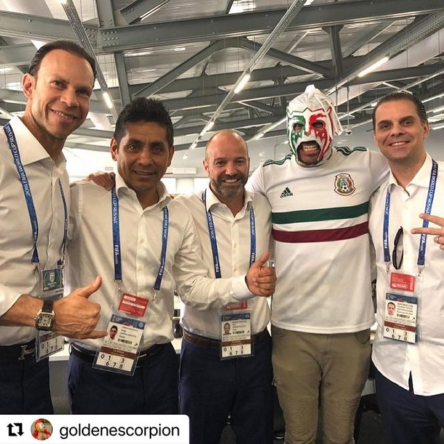 Zague, Jorge Campos, Luis García, Escorpión Dorado y Martinoli