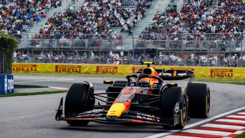 Checo Pérez durante el Gp de Canadá