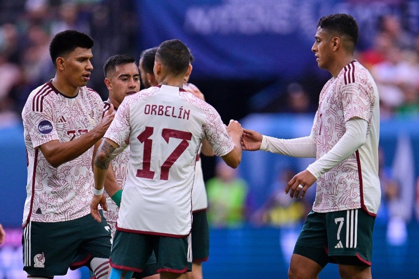 México en la celebración de gol