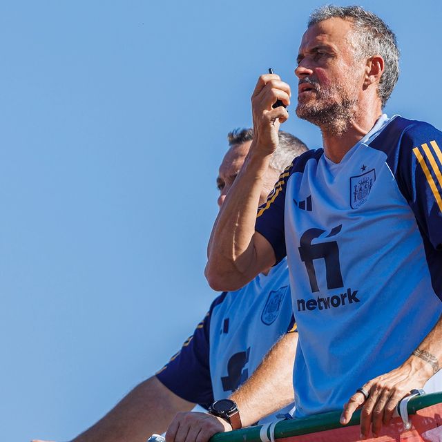 Luis Enrique con la Selección Española