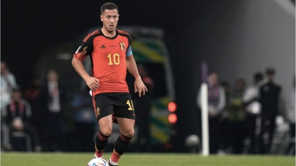 Eden Hazard con la selección de Bélgica