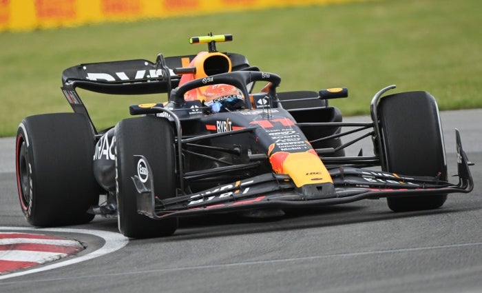 Checo durante el GP de Canadá