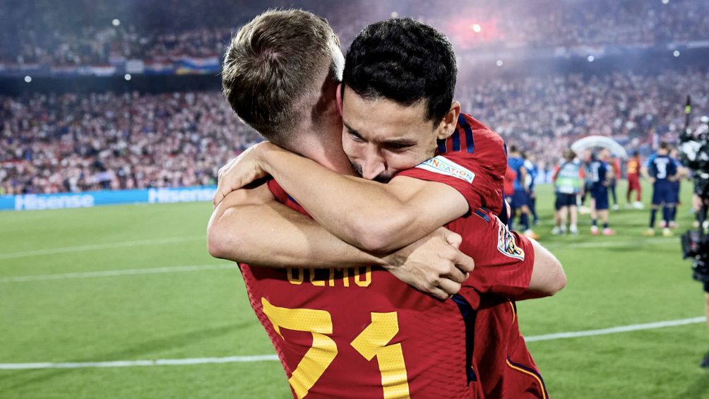 Navas celebra la consecución de la Nations League