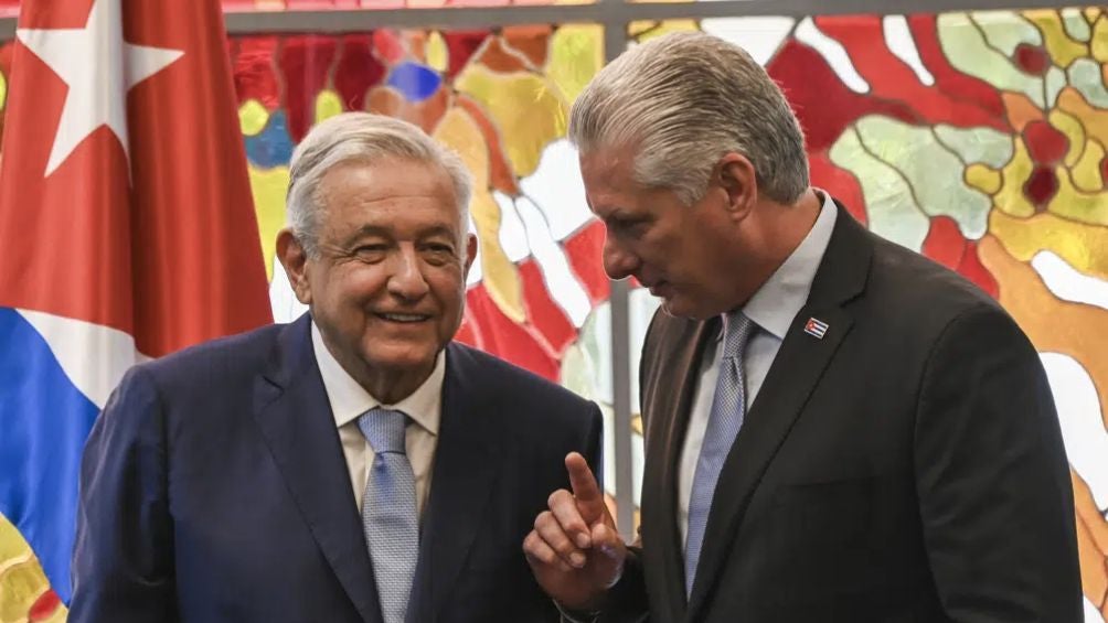 AMLO junto a Díaz-Canel en 2022