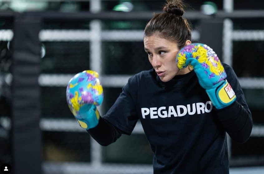 Alexa Grasso en un entrenamiento 