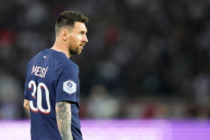 Lionel Messi en su último juego con el PSG